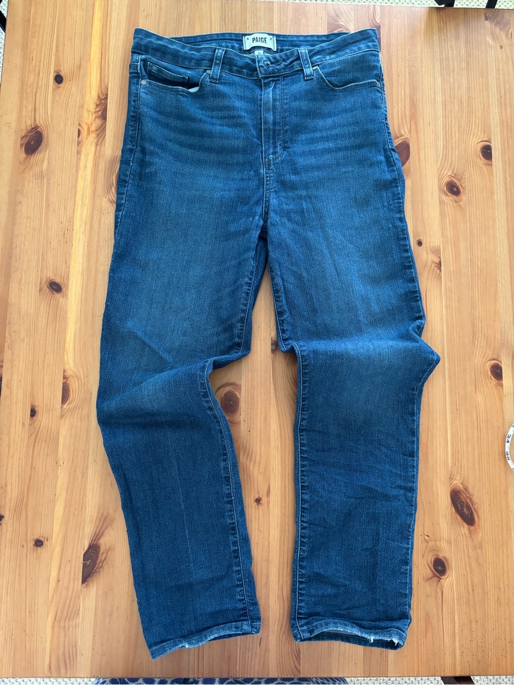 PAIGE Women’s Hoxton Slim Straight Denim Jeans Size 31